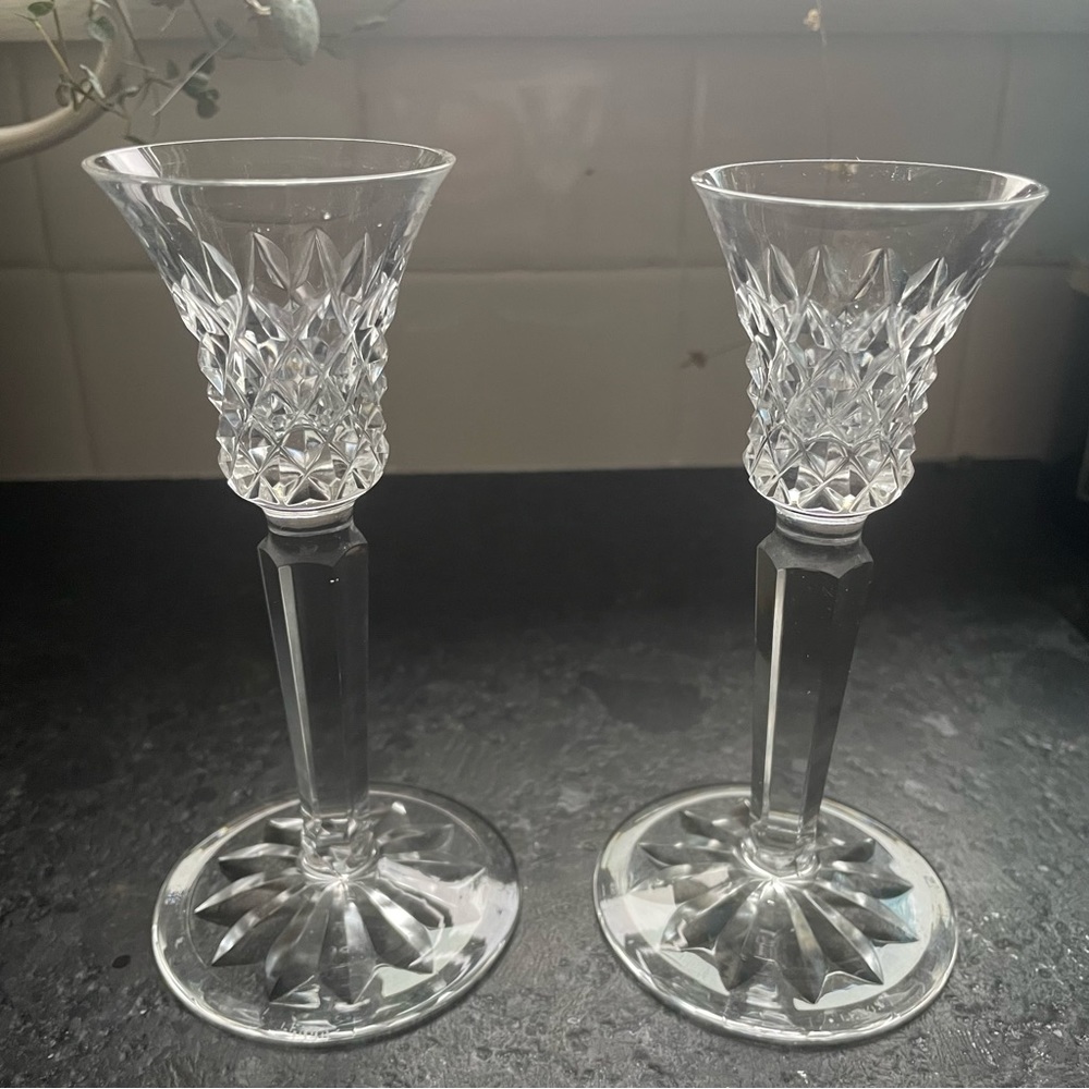 Lenox 6” Crystal candlesticks